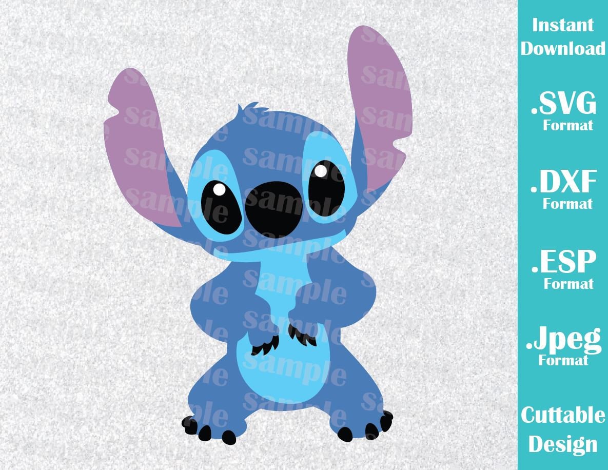 Download INSTANT DOWNLOAD SVG Disney Inspired Stitch from Lilo and