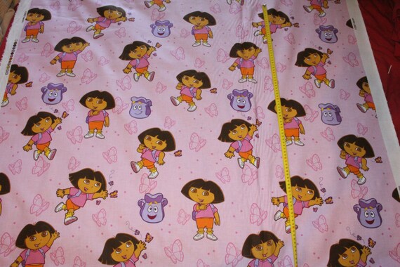 Dora the Explorer Licensed sewing fabric BY THE METRE home