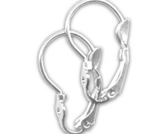Earrings silver 19 mm * 6 or 3 pairs