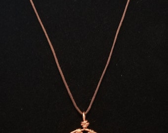 Twisted Wire Pentacle Necklace