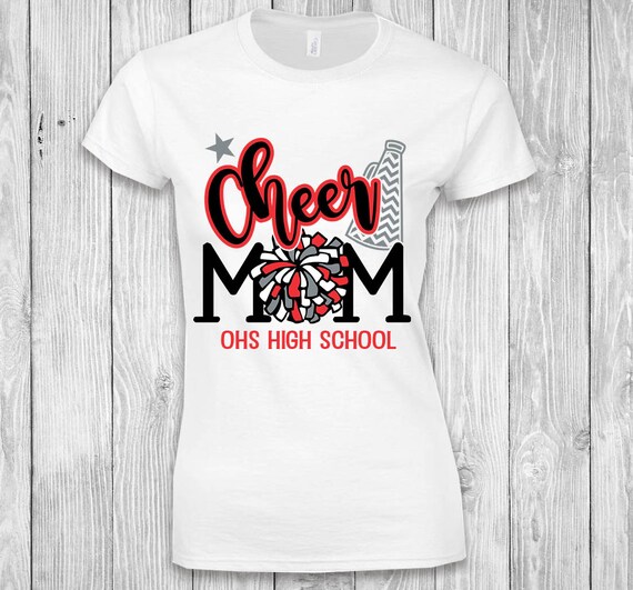Cheer Mom Personalized TShirt Cheer Mom TShirt Cheer Mom