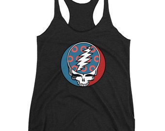 Women's Phish Tank, Phish Shirt, Grateful Dead Shirt, Fishman Donut, Steal Your Face, Lightning Bolt, Phish Art Fishman Donut Shirt