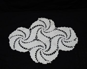Hand Crocheted Spiral Linen