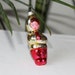 Vintage Russian girl, Rare Soviet Christmas tree decor, Glass Christmas ornament, Russian ornament, USSR, Soviet Union, 1960s
