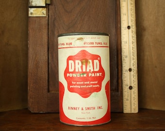 Driad Powder Paint Container, #1500 Turq. Blue, Binney & Smith