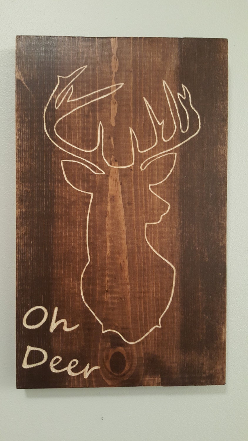 Deer headoh deerwood wall decordeer wall decorrustic