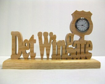 Personalized Detective Desk Clock