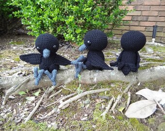 crochet raven or crow