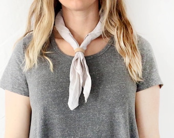 Leather Scarf Ring//Scarf Slide//Neckerchief slide in nude