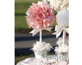 BABY SHOWER CENTERPIECE / Pink and gold first birthday centerpiece / First communion centerpieces / Bridal shower centerpieces / Baptism