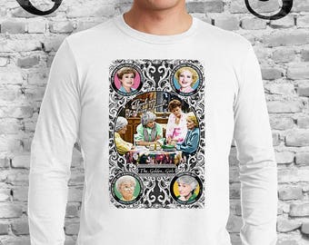 Golden Girls White Shirt. Blanche, Rose, Dorothy and Sophia. TV. Campy. Gay. Drag.