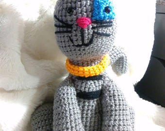 Crochet Gilbert cat Caillou inspired