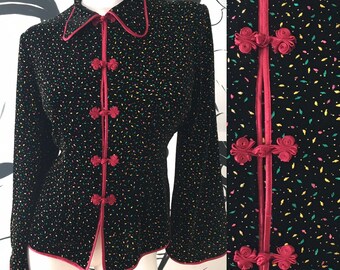 Black Speckled Chinese Sweater