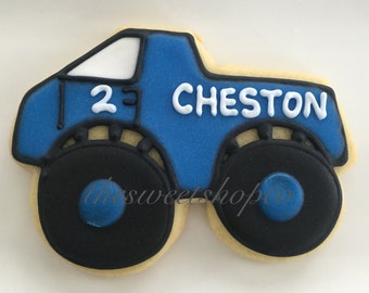Monster Truck Cookies 2 dozen