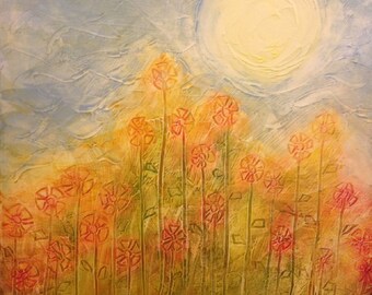 Summer Blooms - Original Abstract Art