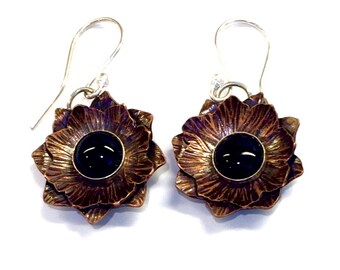 Black Onyx Dangle Earrings