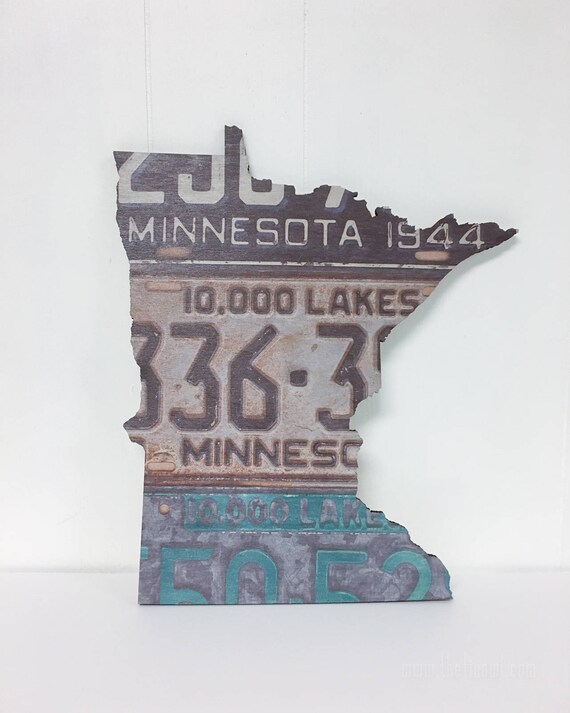 Minnesota Home Wood Sign Minnesota State Outline Art