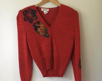Vintage Botanical Sweater