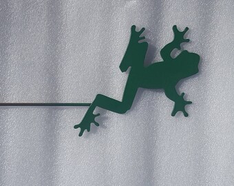 Metal Frog on stick
