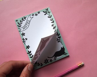 A6 Cat List Pad - Cat NotePad - Cats - Lists - I like cats - Cats - Cat notebook - Notebook - Notepad - Cat book - paper