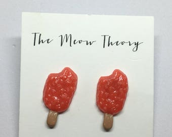 Popsicle polymer clay earrings