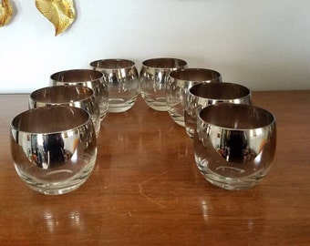 EIGHT Mercury Fade Ombre Glasses, Roly Poly Glass Set of 8