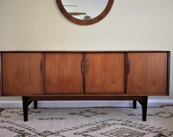 Mid-Century Modern Danish teakwood credenza.