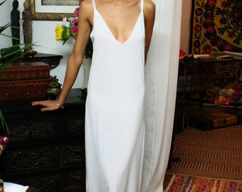 Formal Length Slip White Slip Black Slip off white Slip Nightgown Sleepwear Lingerie Dress Liner champagne slip bridal lingerie bridal slip