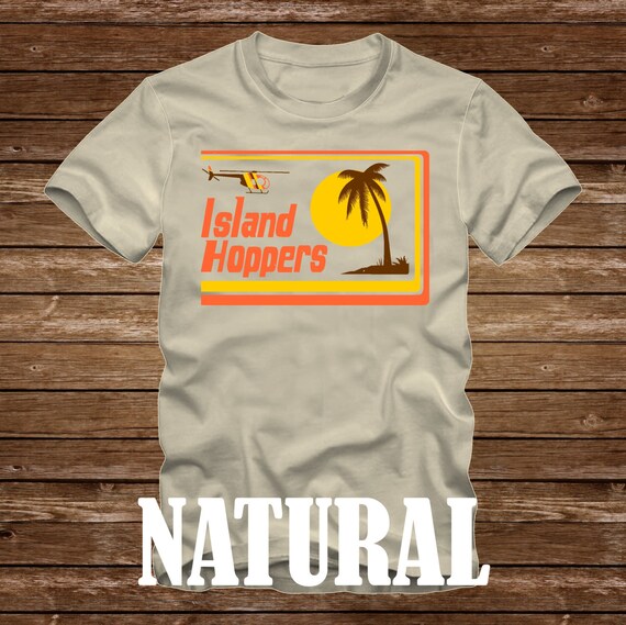 ISLAND HOPPERS Magnum P.I. Tshirt Adult sizes fun 80s Tv