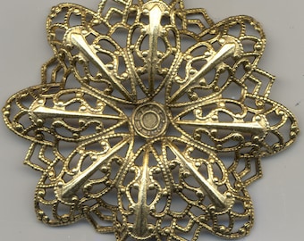 Large Filigree Findings, Vintage American Made, 4 Styles F197.F592.F596.F1725 *