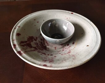 Blush Spray Chip and Dip Bowl