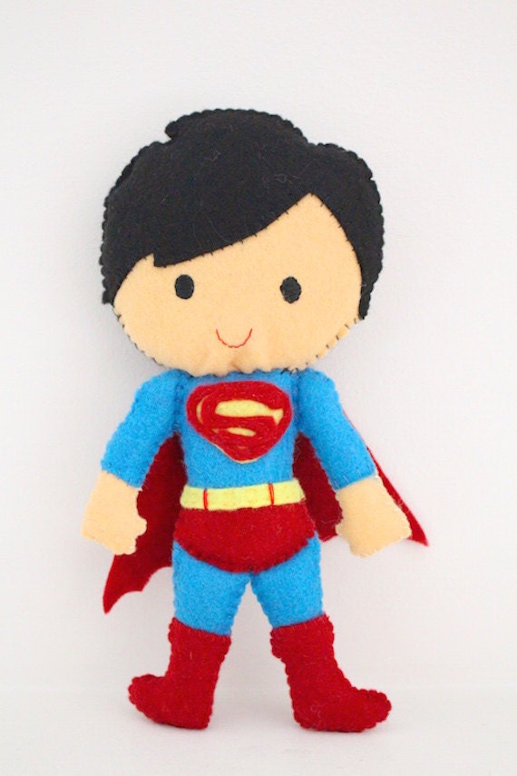 Superman superhero felt toy / doll for super kids