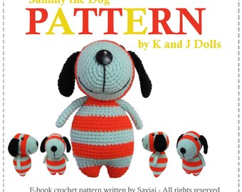 ENGLISH Instructions - Instant Download PDF Crochet Pattern Sammy the Dog
