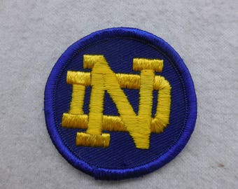 Notre Dame Fighting Irish Vintage Logo Sew On Patch