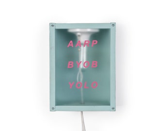 AARP/BYOB/YOLO 9x12 Wall Sconce