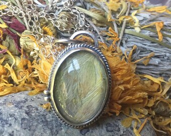 Hops Herb Pendant Necklace