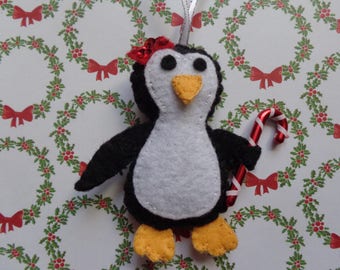 Christmas Penguin Ornament by Pepperland