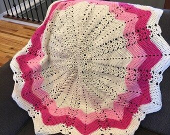 Crochet Star Baby or Lap Blanket