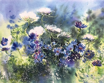 Chicory and Queen Anne's Lace II