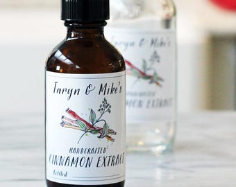 DIY Cinnamon Extract, Cinnamon Cookies,Cinnamon Label or Tag, Personalized, Set of 18