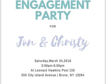 Engagement Invitation - MARCH - Spring