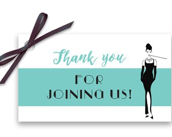 Breakfast at Tiffany's Favor Tags
