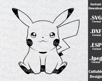 Download Pikachu svg | Etsy