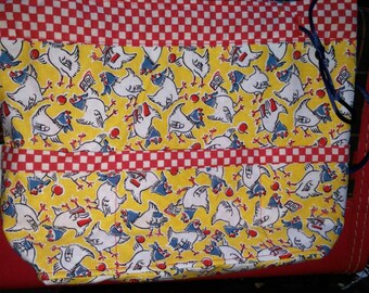 DrawString Lined Project Bag