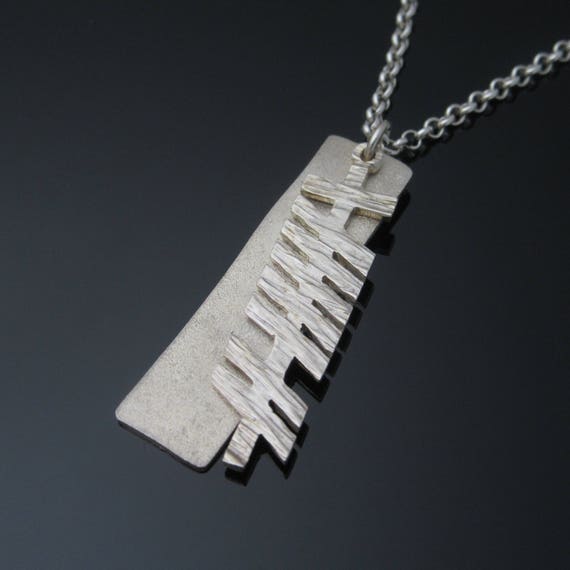 Personalized Ogham Pendant - Ogham Grá (love) pendant - Personalized Irish Jewelry - Designed and Made in Ireland - Free worldwide shipping
