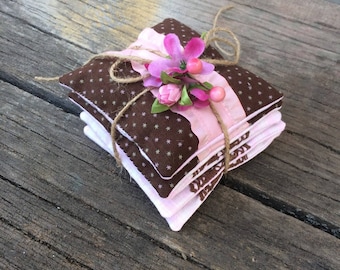 Set 5 Lavender sachets Lavender bags decorative bag smell of lavender natural herbs in bag of flax Soothing collection relaxation Freshener