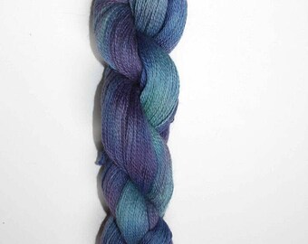 Apogee Hand Dyed Laceweight Yarn, Baby Alpaca--Iris colorway