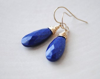 Lapis Lazuli Earrings - Lapis Earrings - Blue Lapis Earrings - Lapis Lazuli Jewelry
