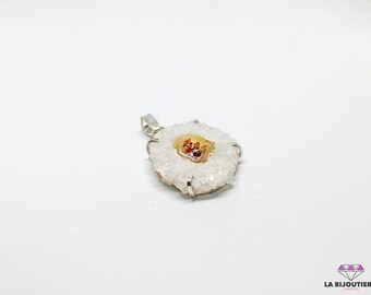Agate silver pendant, Women silver pendant