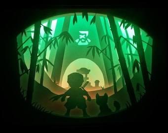 Mini Ninjas - Paper Cutting Light Box Template files
